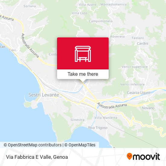 Via Fabbrica E Valle map