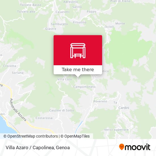 Villa Azaro / Capolinea map