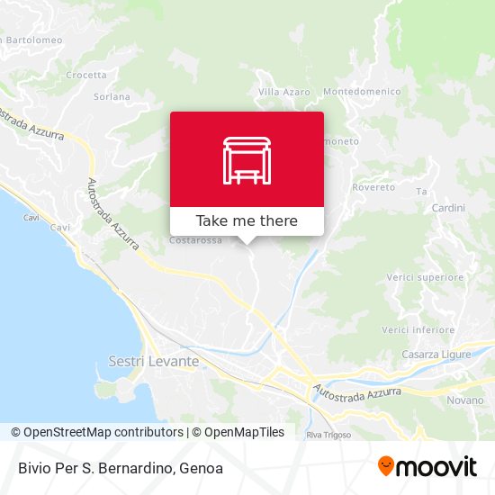 Bivio Per S. Bernardino map
