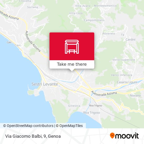 Via Giacomo Balbi, 9 map