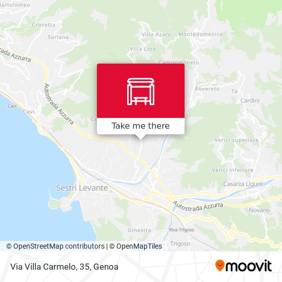 Via Villa Carmelo, 35 map