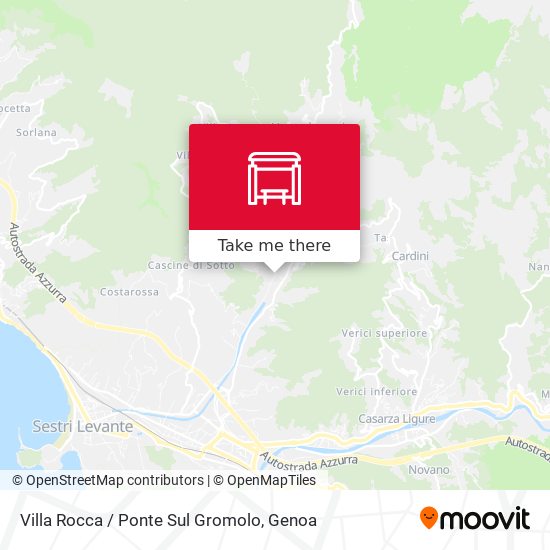 Villa Rocca / Ponte Sul Gromolo map