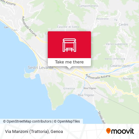Via Manzoni (Trattoria) map