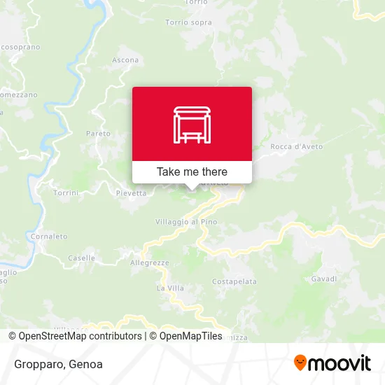 Gropparo map