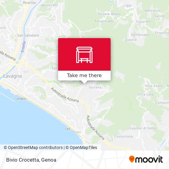 Bivio Crocetta map