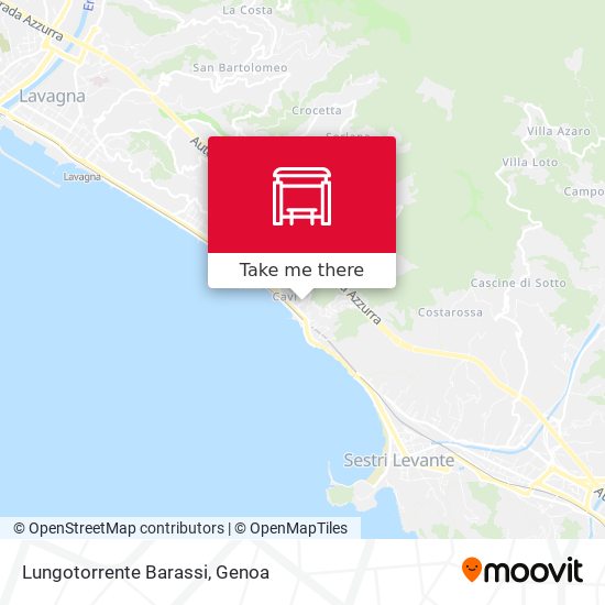 Lungotorrente Barassi map