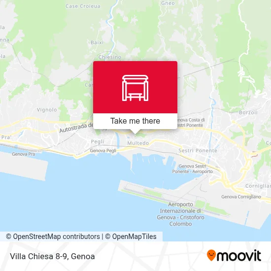 Villa Chiesa 8-9 map