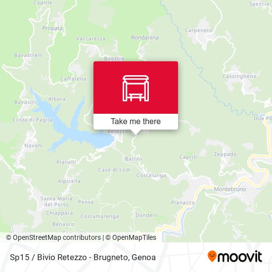 Sp15 / Bivio Retezzo - Brugneto map