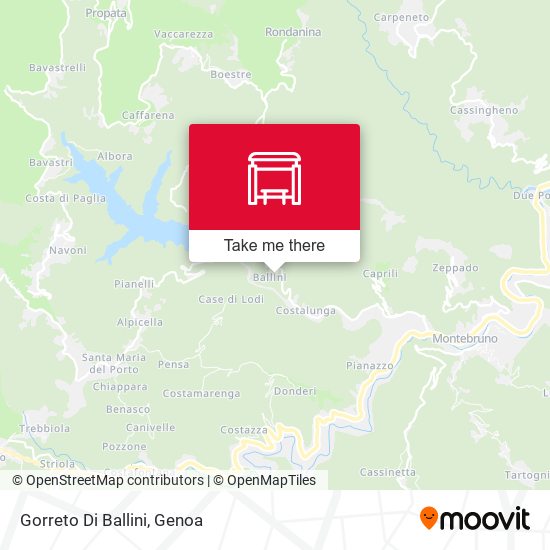 Gorreto Di Ballini map