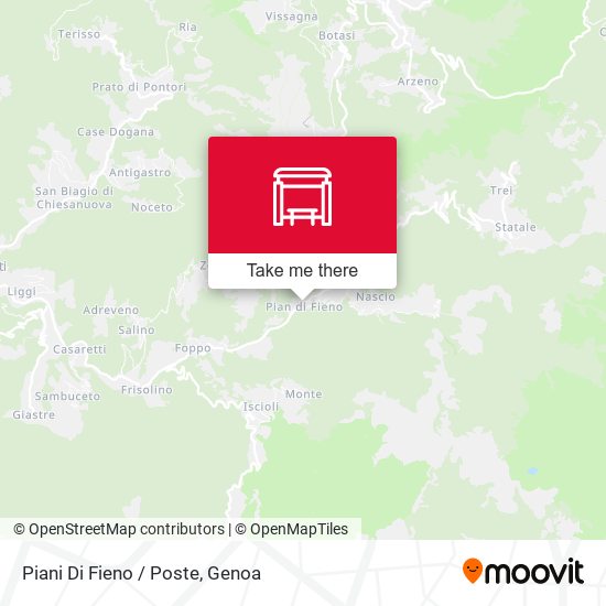 Piani Di Fieno / Poste map