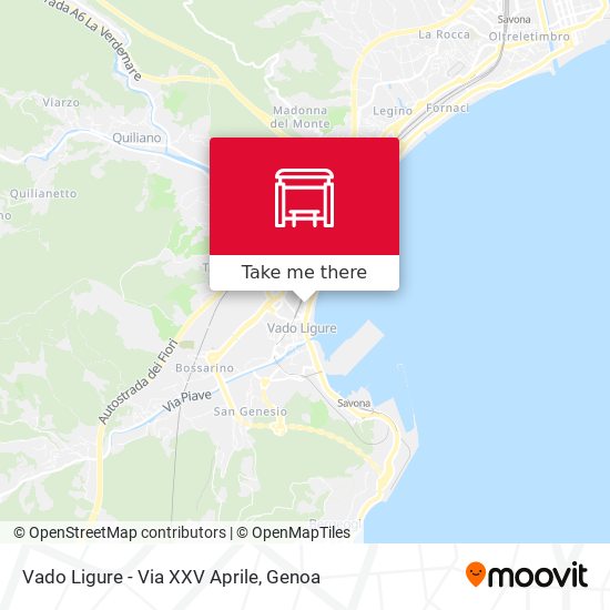 Vado Ligure - Via XXV Aprile map