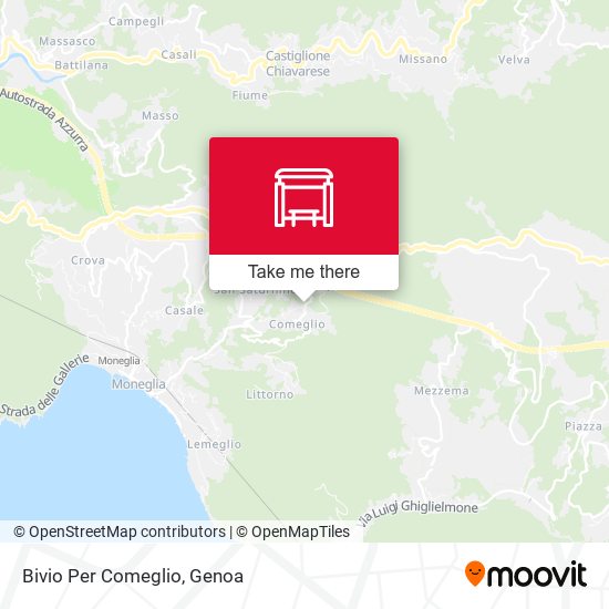 Bivio Per Comeglio map