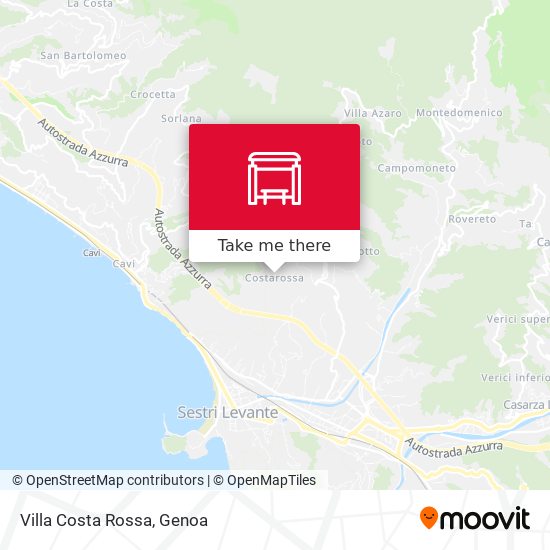 Villa Costa Rossa map