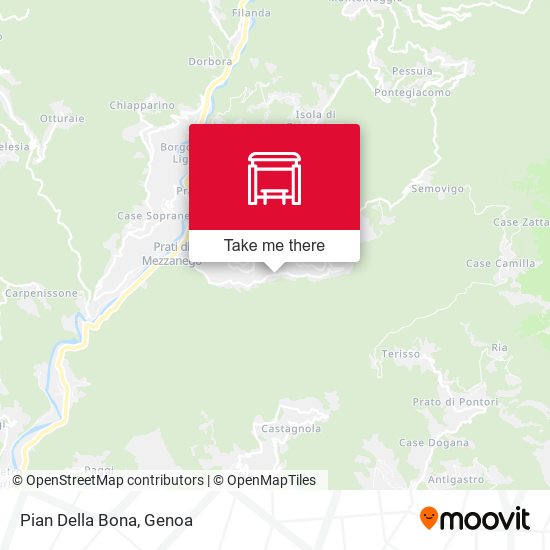 Pian Della Bona map