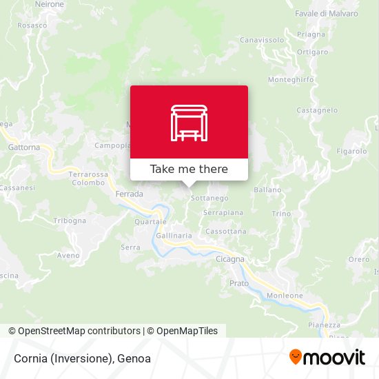 Cornia (Inversione) map