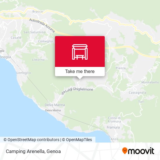 Camping Arenella map