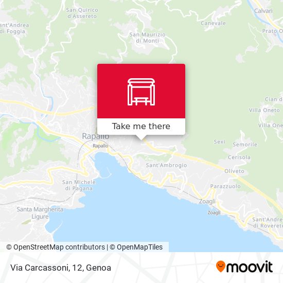 Via Carcassoni, 12 map