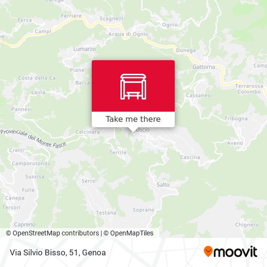Via Silvio Bisso, 51 map