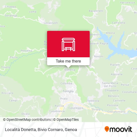 Località Donetta, Bivio Cornaro map