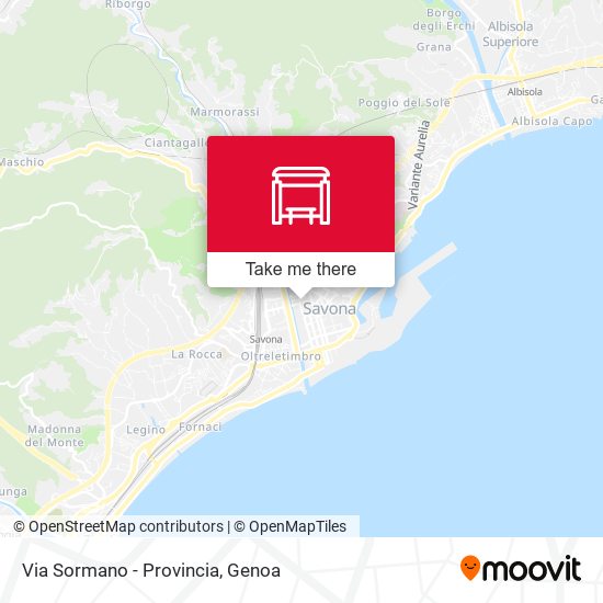 Via Sormano - Provincia map
