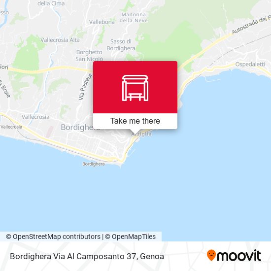 Bordighera Via Al Camposanto 37 map