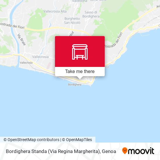 Bordighera Standa (Via Regina Margherita) map
