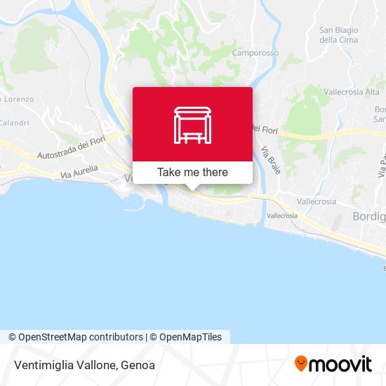 Ventimiglia Vallone map