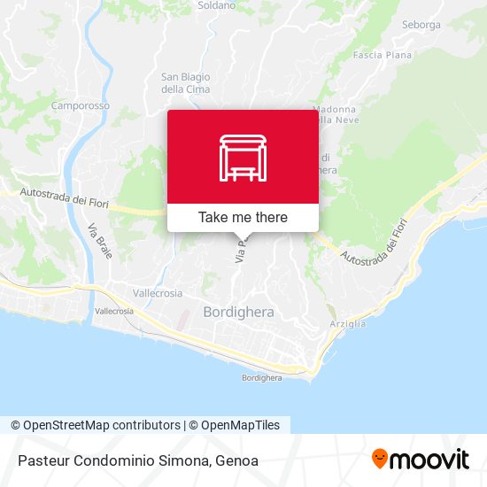 Pasteur Condominio Simona map