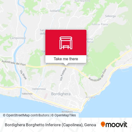 Bordighera Borghetto Inferiore (Capolinea) map