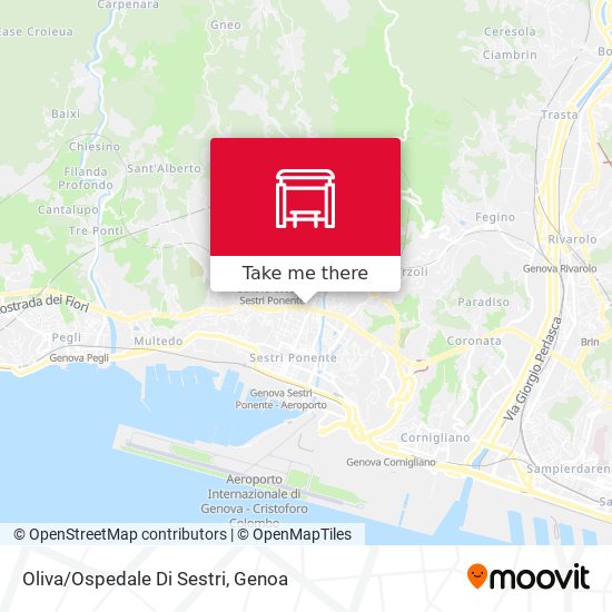Oliva/Ospedale Di Sestri map