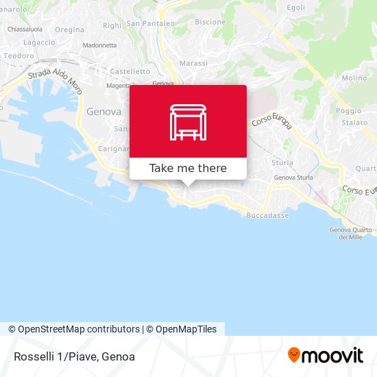Rosselli 1/Piave map