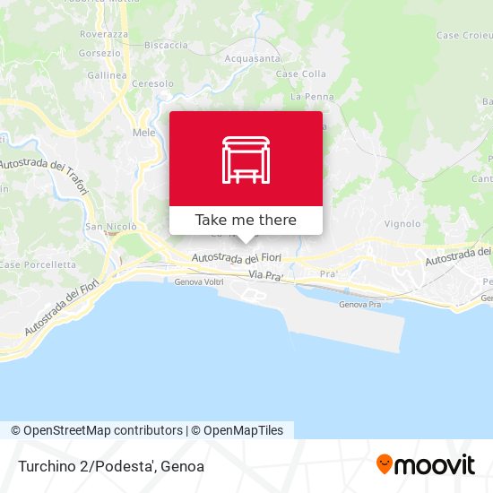 Turchino 2/Podesta' map