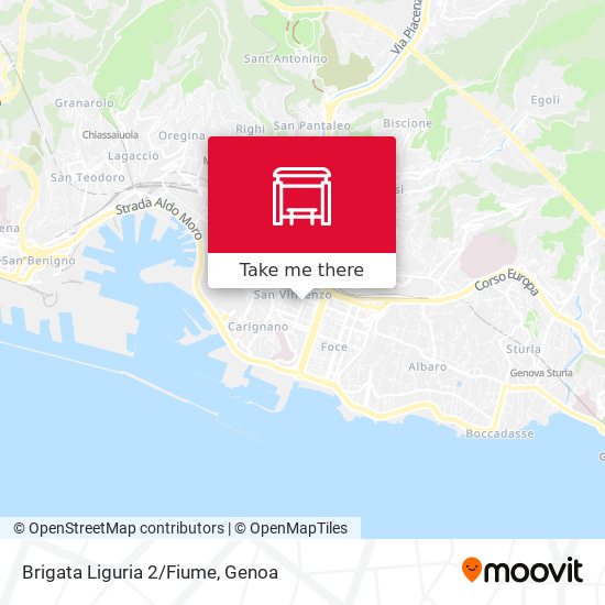 Brigata Liguria 2/Fiume map