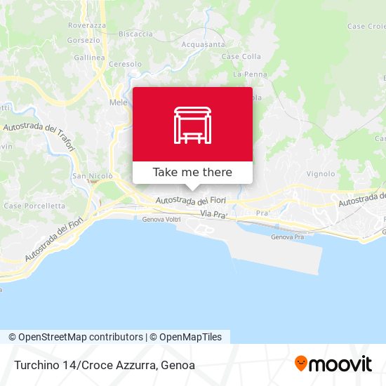 Turchino 14/Croce Azzurra map