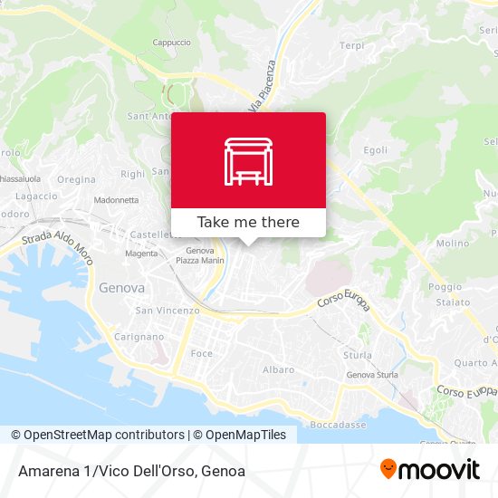 Amarena 1/Vico Dell'Orso map