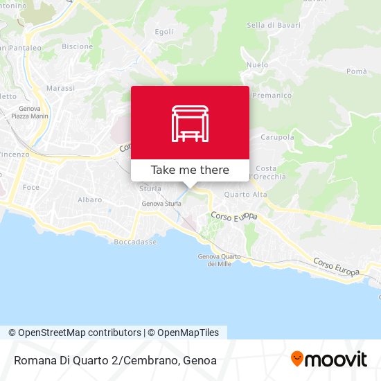 Romana Di Quarto 2/Cembrano map
