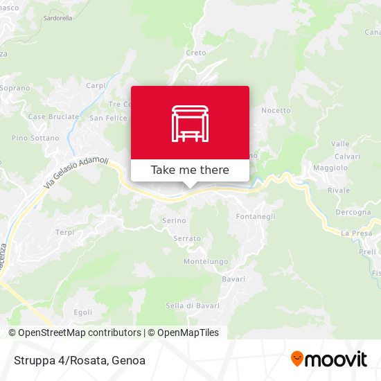 Struppa 4/Rosata map