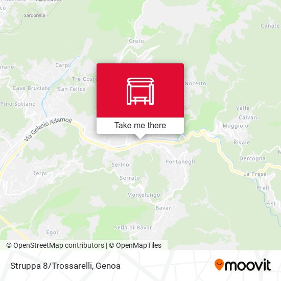 Struppa 8/Trossarelli map