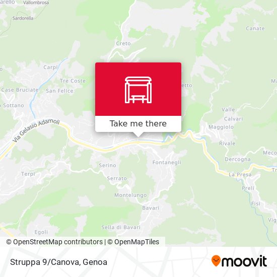 Struppa 9/Canova map