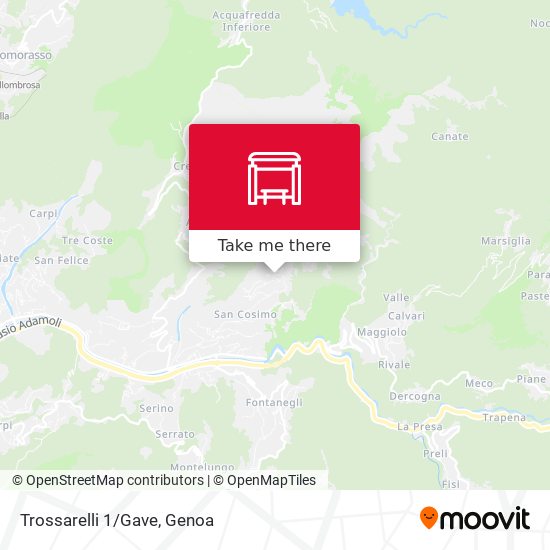 Trossarelli 1/Gave map