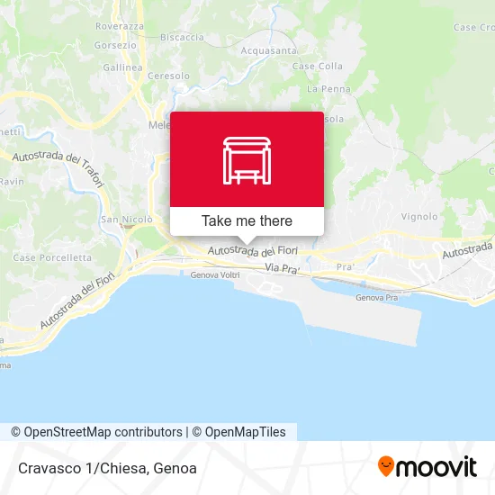 Cravasco 1/Church map