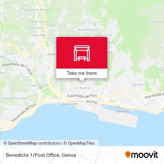 Benedicta 1/Post Office map