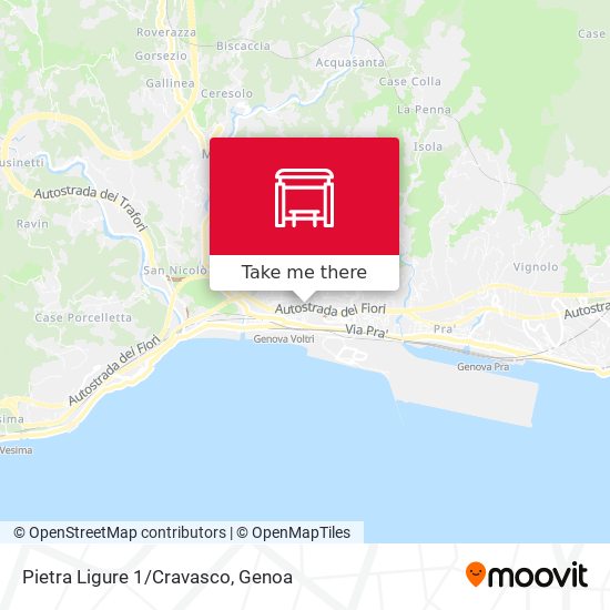 Pietra Ligure 1/Cravasco map