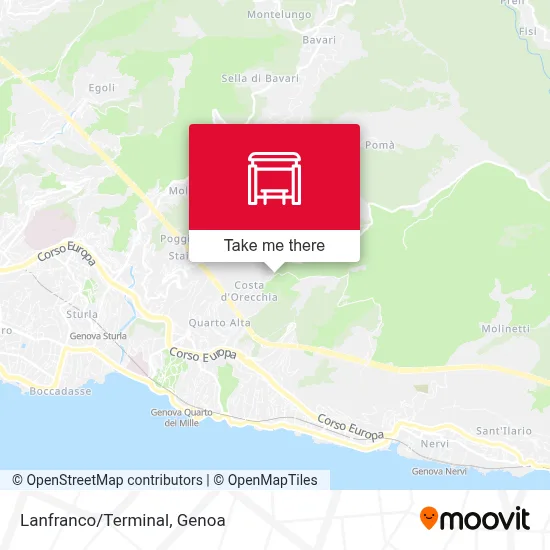 Lanfranco/Terminal map