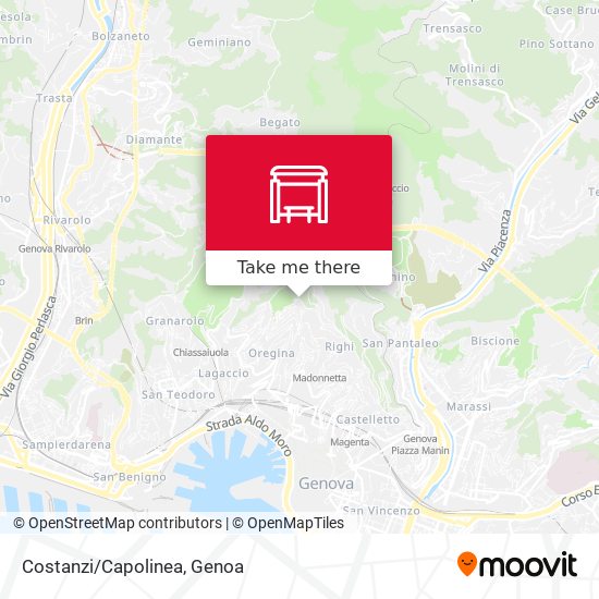 Costanzi/Capolinea map