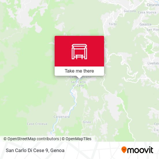 San Carlo Di Cese 9 map