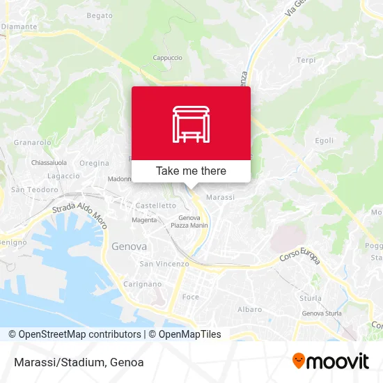 Marassi/Stadium map