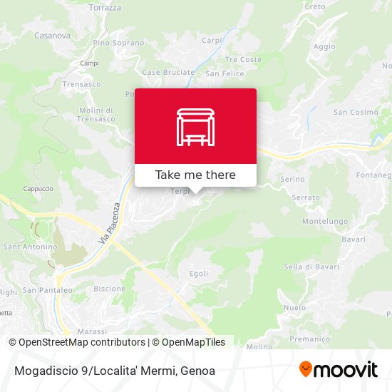 Mogadiscio 9/Localita' Mermi map