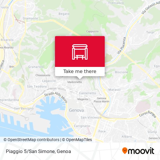Piaggio 5/San Simone map
