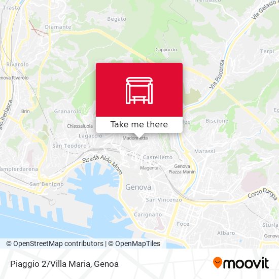 Piaggio 2/Villa Maria map
